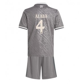 Real Madrid David Alaba #4 Dětské Alternativní dres komplet 2024-25 Krátký Rukáv (+ trenýrky)